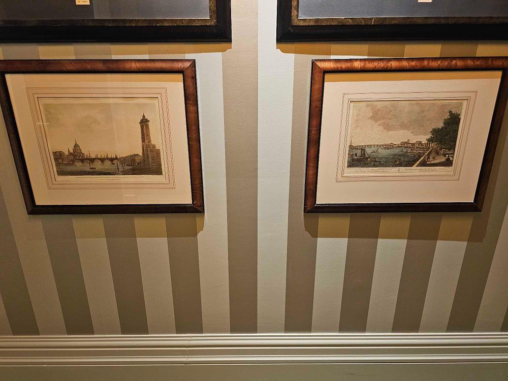 Lot 2003: * Pair of Historic London Prints – Blackfriars Bridge & Westminster Bridge