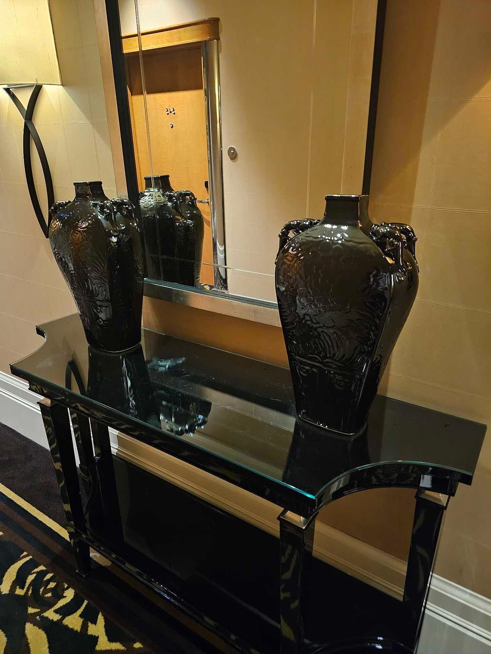 Lot 2024: * A pair of ceramic vase by Asiatides