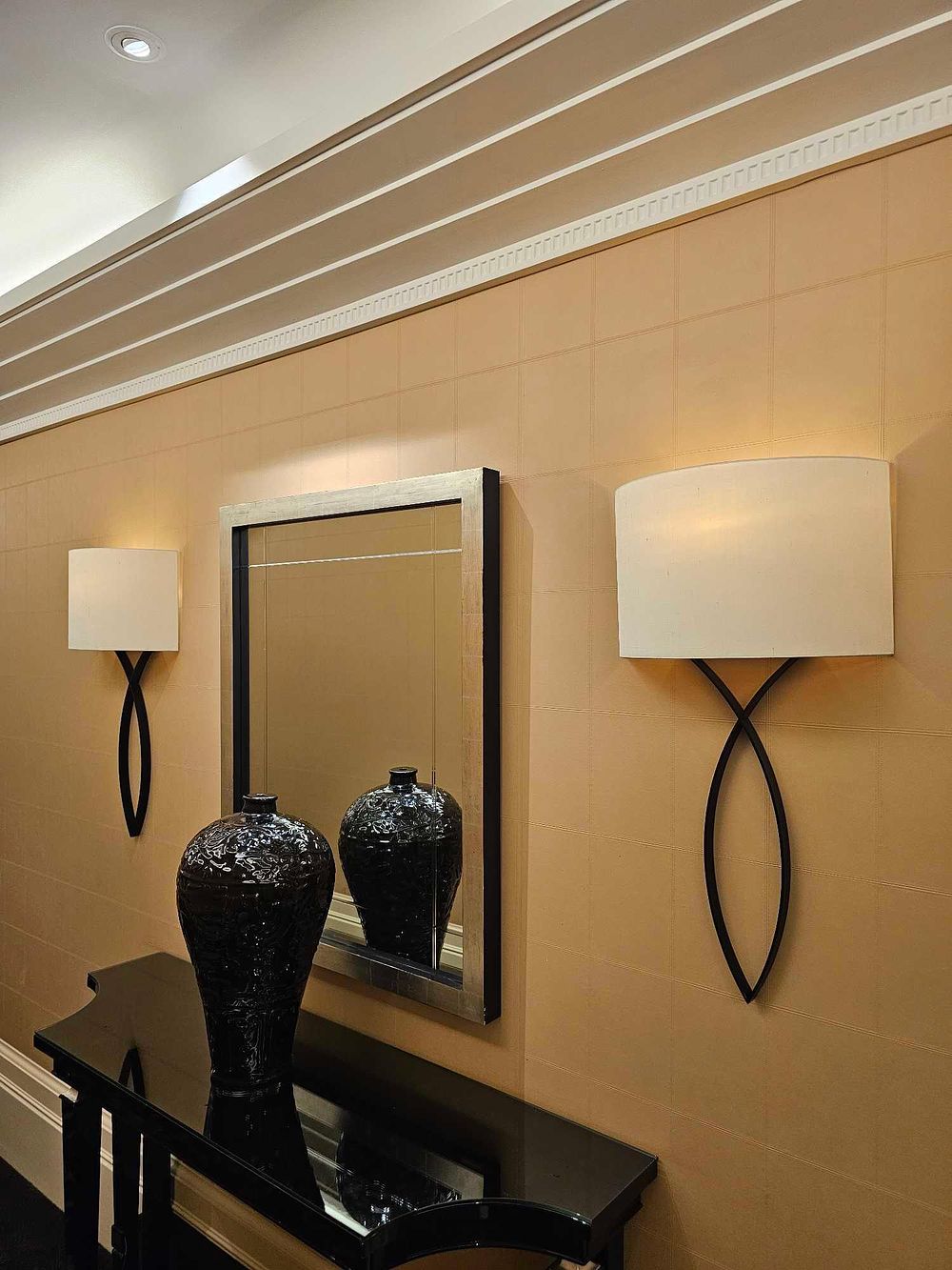 Lot 2026: * A pair of Nicolas Aubagnac wall light SALSA I forged solid steel