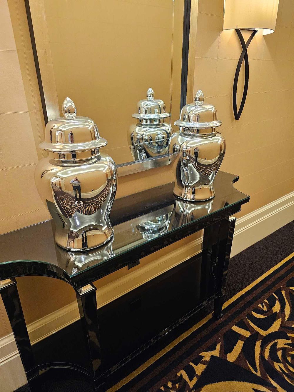 Lot 2073: * A pair Silver Ceramic Urn by Asiatides