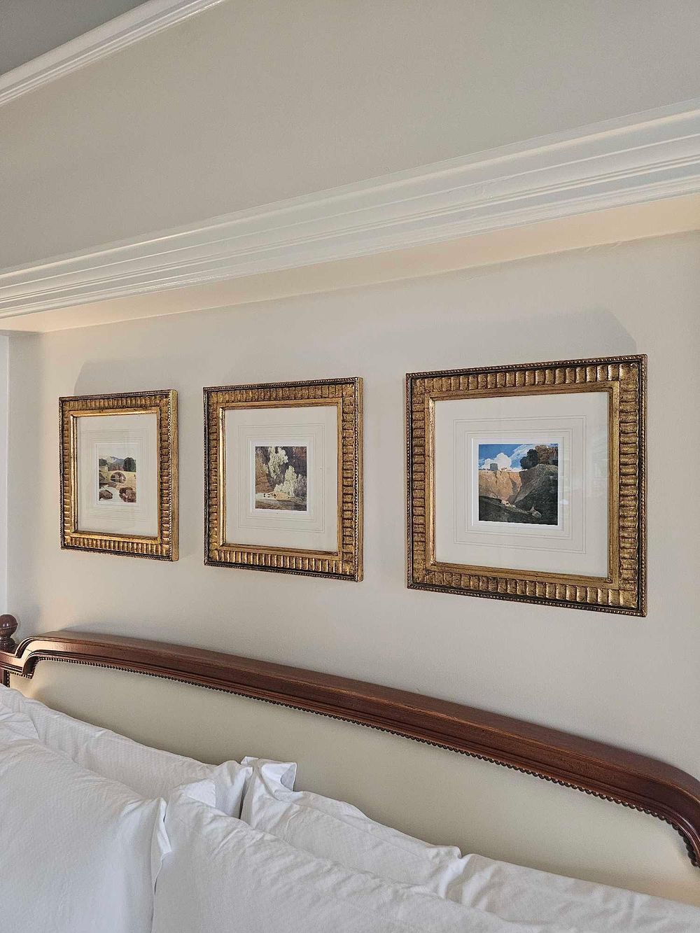 Lot 2134: * A set of 3 x framed and glazed landscapes 40 x 40cm