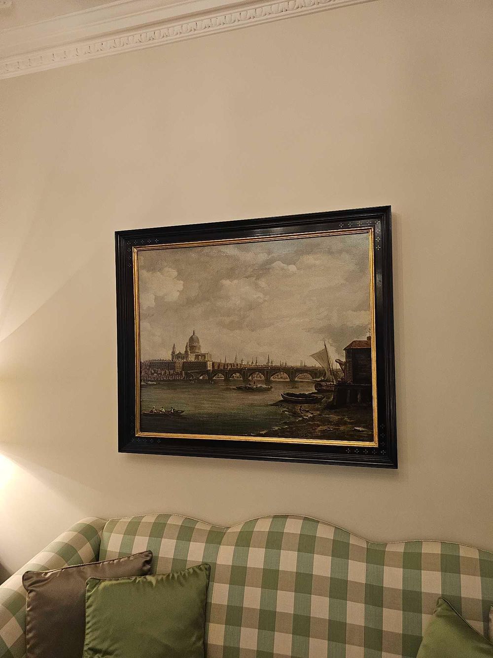 Lot 2197: * Giclee St. Paul's and Blackfriars Bridge after the British artist William Marlow (1740-1813) framed
