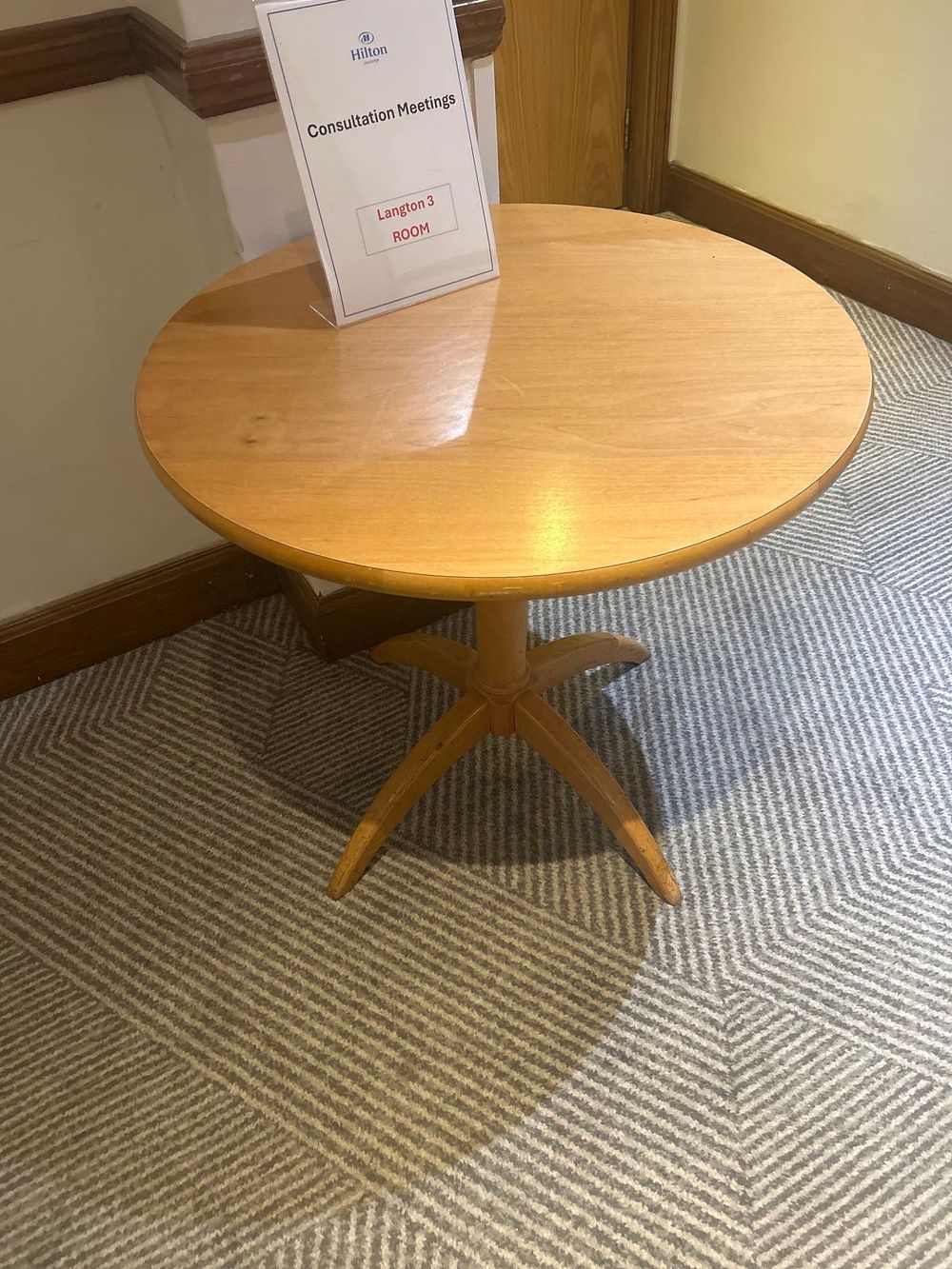 Lot 212: * 2x beech wood side tables 76 x 71cm