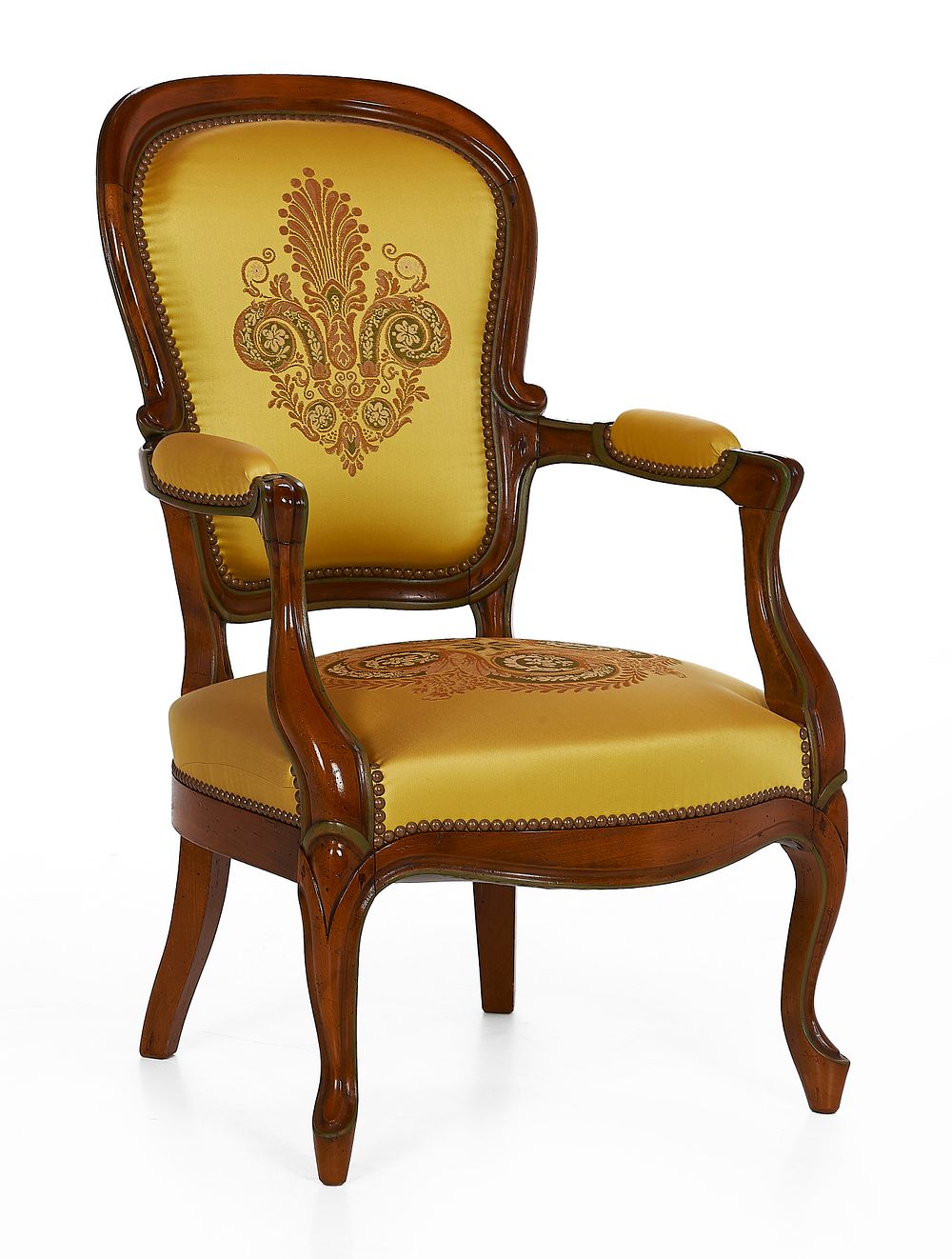 Lot 847A: A pair of Louis XV style Armchair "Beaudry" is a sophisticated embodiment of mid-18th-century French