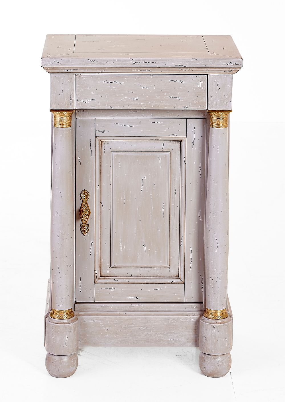 Lot 850A: Bedside Table "Napoleonville" in Empire Style is a dignified realization of early 19th-century