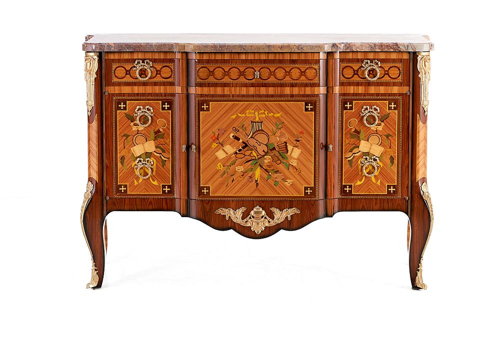 Lot 859: Louis XVI style Buffet "Dupré" is a magnificent reproduction of a piece originally created by the