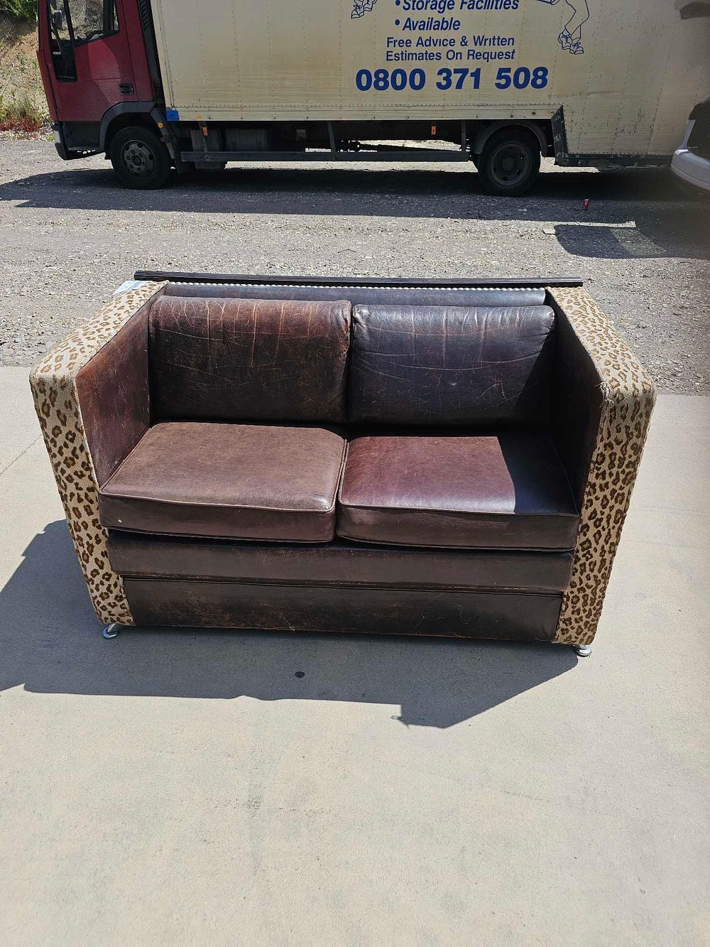 Lot 315: * A Bespoke Sofa Two Seater Leather With