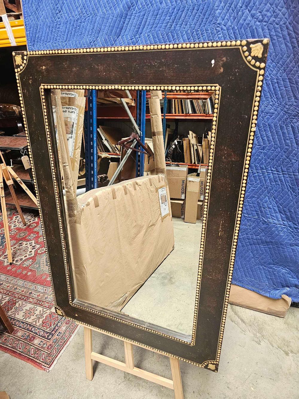 Lot 533: * A Mahogany Accent Mirror By Patina Inc Italia 75 X 108cm