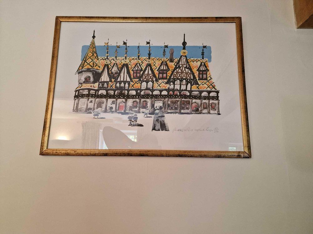 Lot 3085: * Paul Hogarth OBE RA Framed Limited Edition 181/200 Lithograph Hospice De Beaune Hospice De Beaune