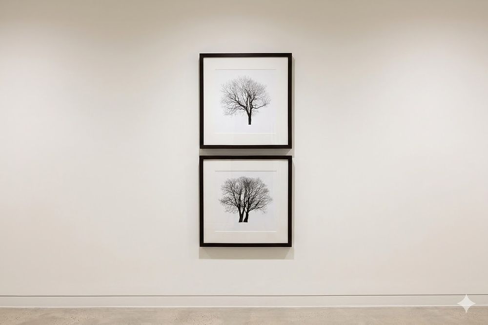 Lot 158: * Set of 2 Tree Silhouette Prints