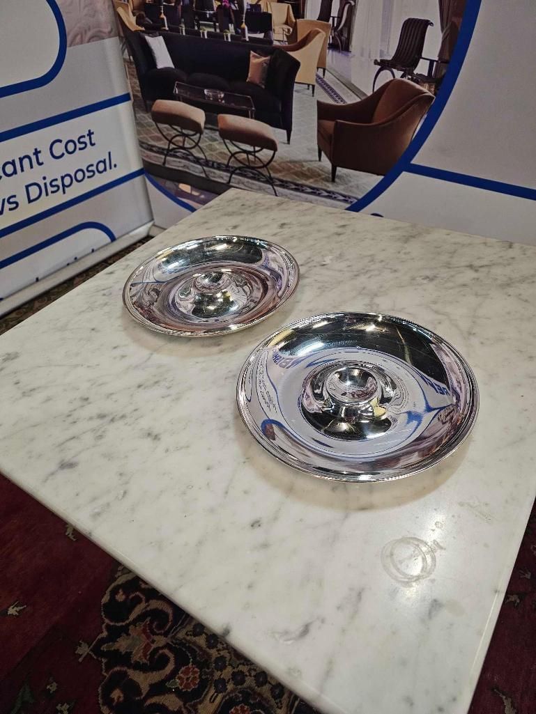 Lot 186: * Set of 6 LP Silver Plated Oyster Dishes