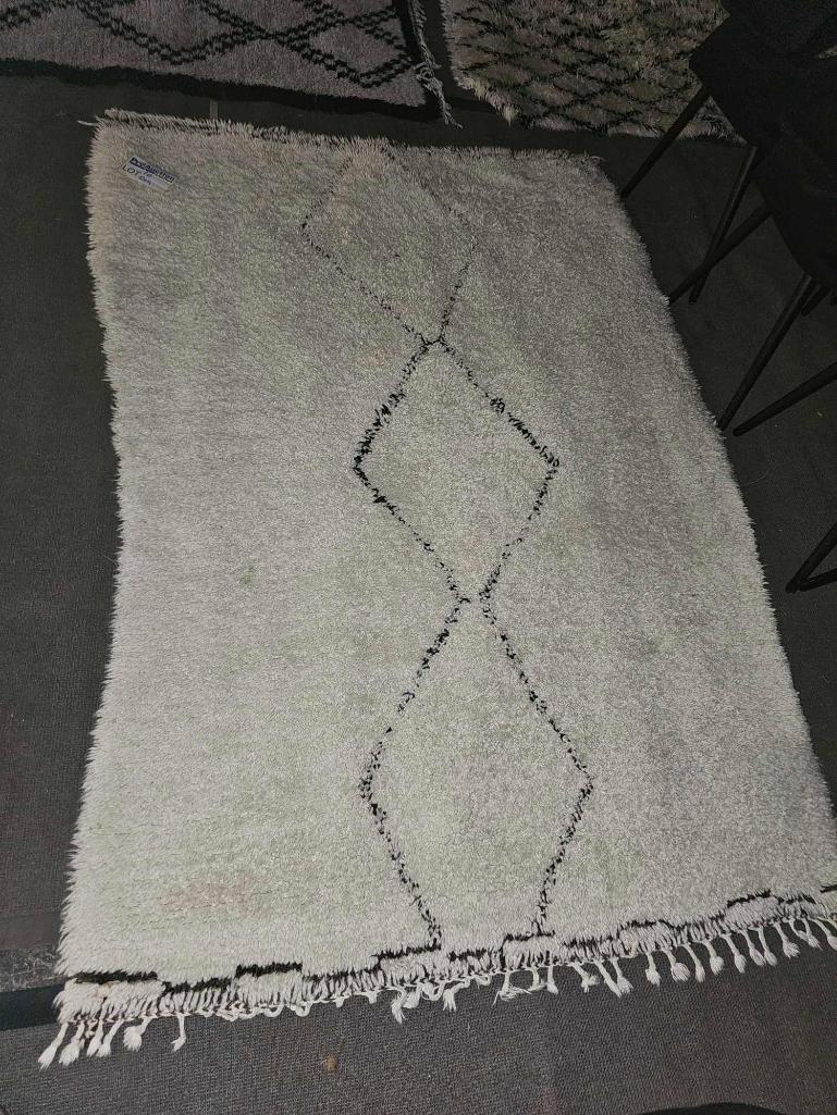 Lot 247: * Beni Ouarain Pile Rug – Morocco, Sourced from Larusi (SCRug10)
