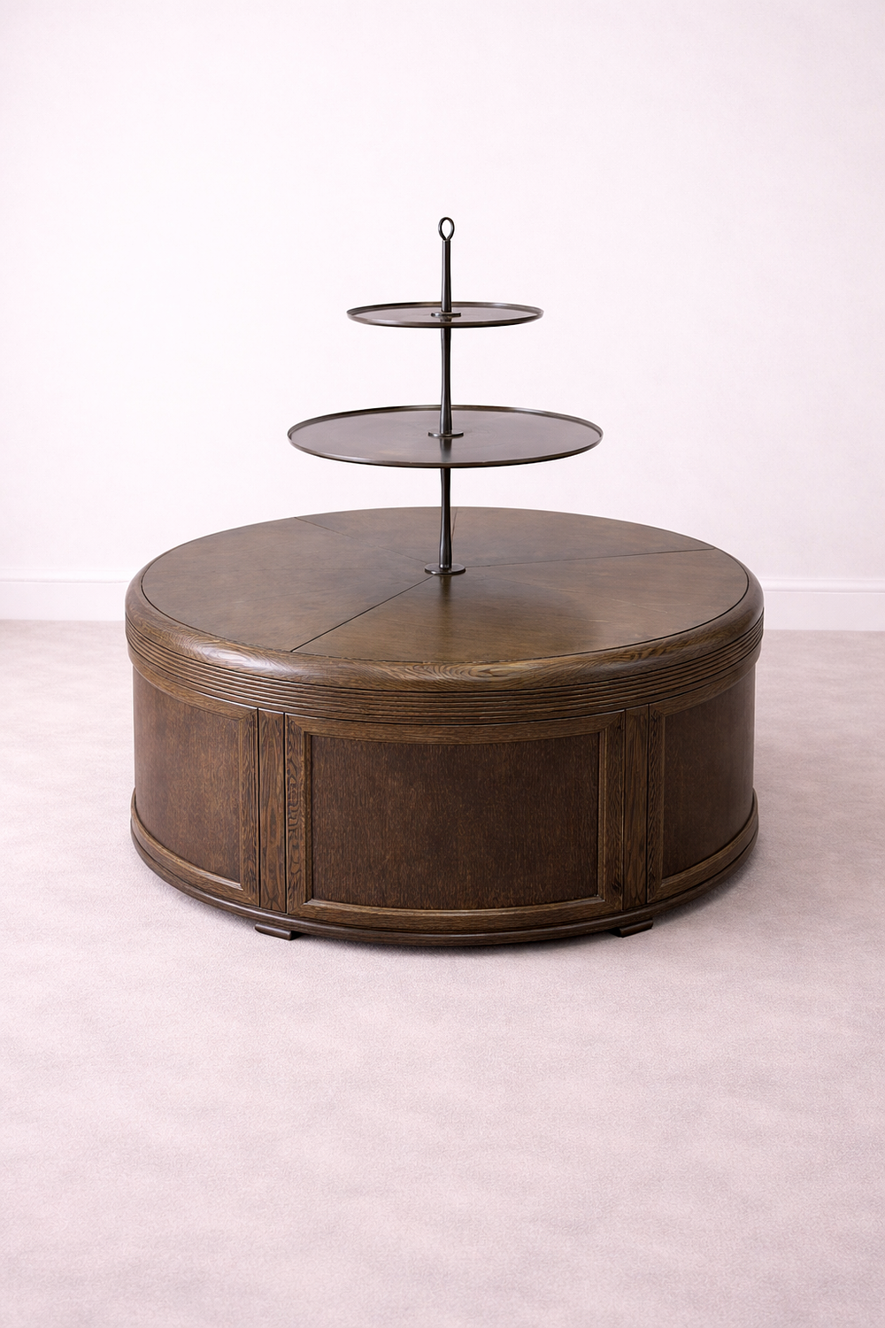 Lot 351: * Decca Dumb Waiter – Circular Two Tier Display Island