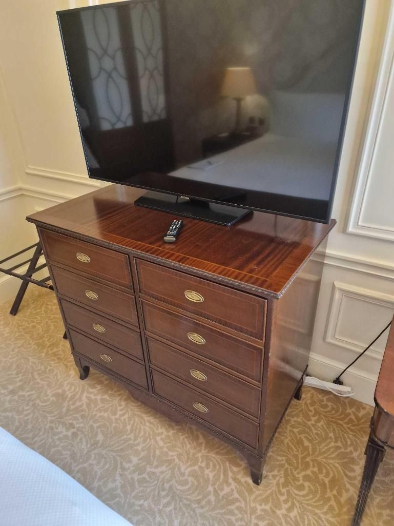 Lot 400: * Francesco Molon Georgian Style Mahogany Cabinet (Savoy Hotel Commission)