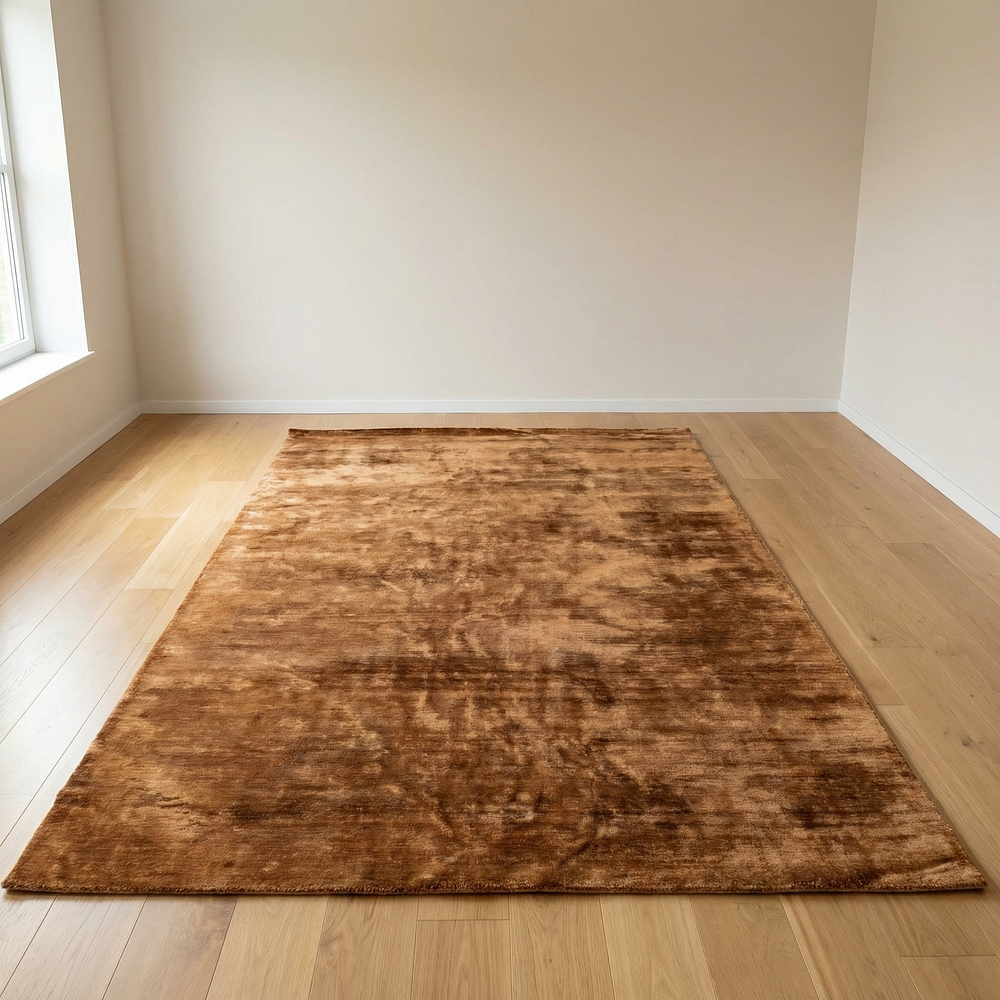 Lot 417: * Jacaranda "Satara Ochre" Hand Woven Rug