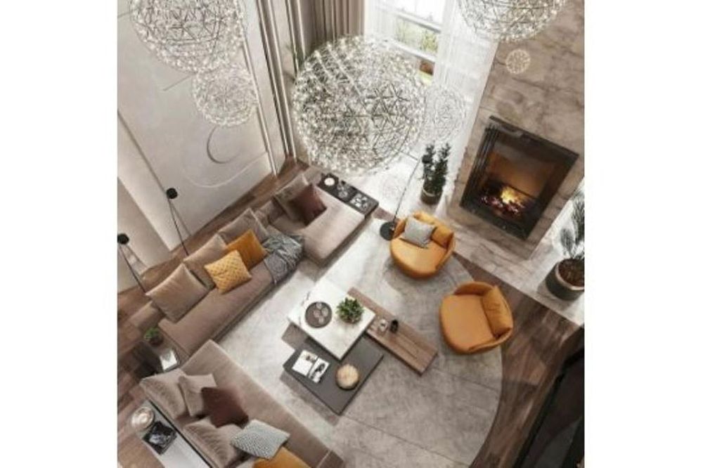 Lot 618: * Starburst 40 cm LED Hanging Pendant