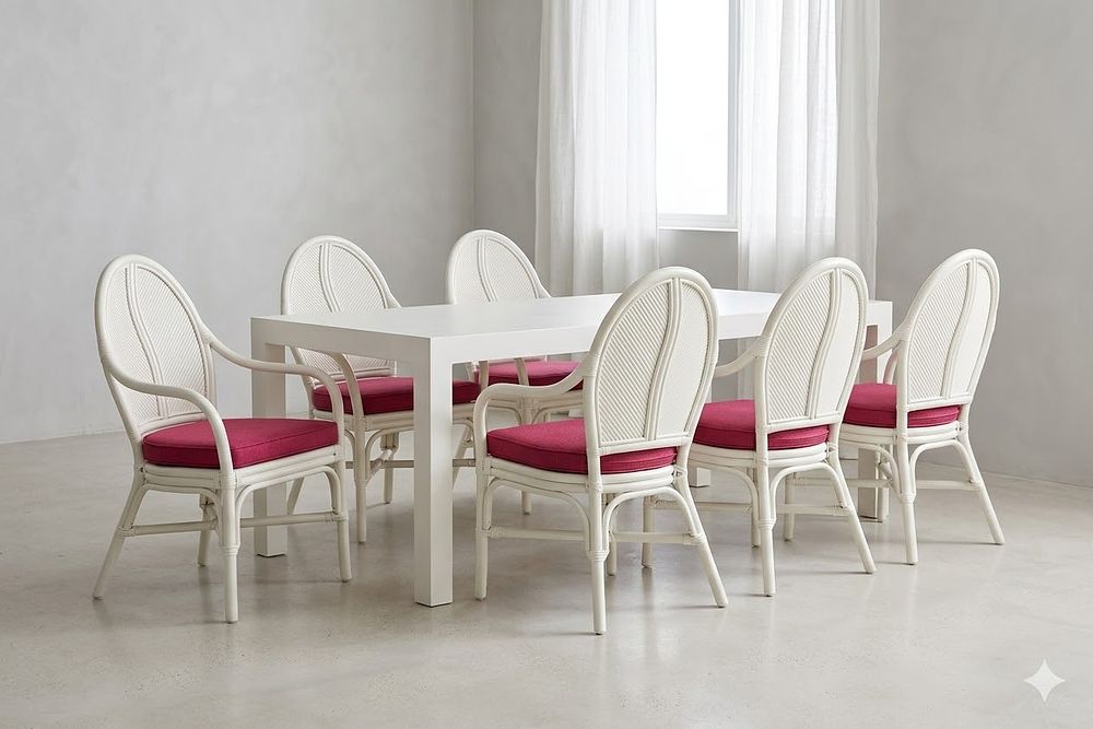 Lot 632: * Set of Six Vintage Mid Century Dining Chairs