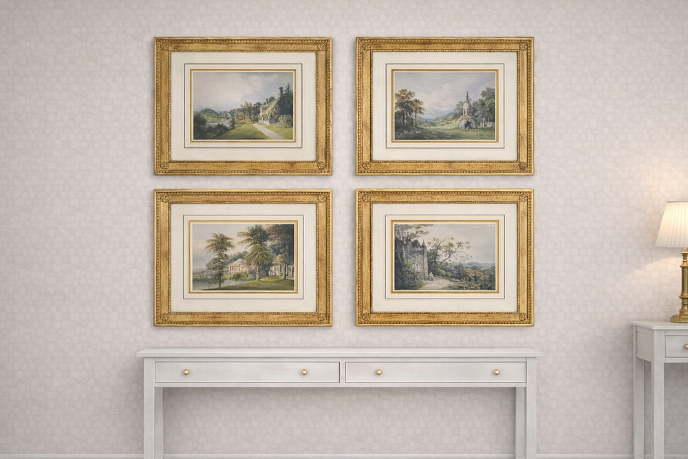 Lot 636: * Set of Four Framed Prints — After Francis Nicholson