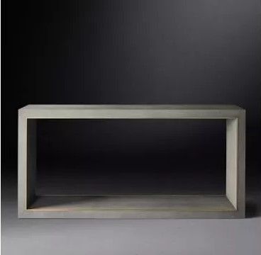 Lot 642a: * Cela Grey Console Table (Brand New) — Charlie Zagaroli
