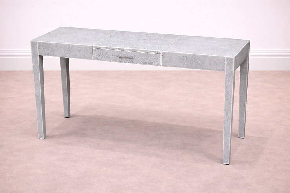 Lot 857: * A rectangular writing desk features a minimalist