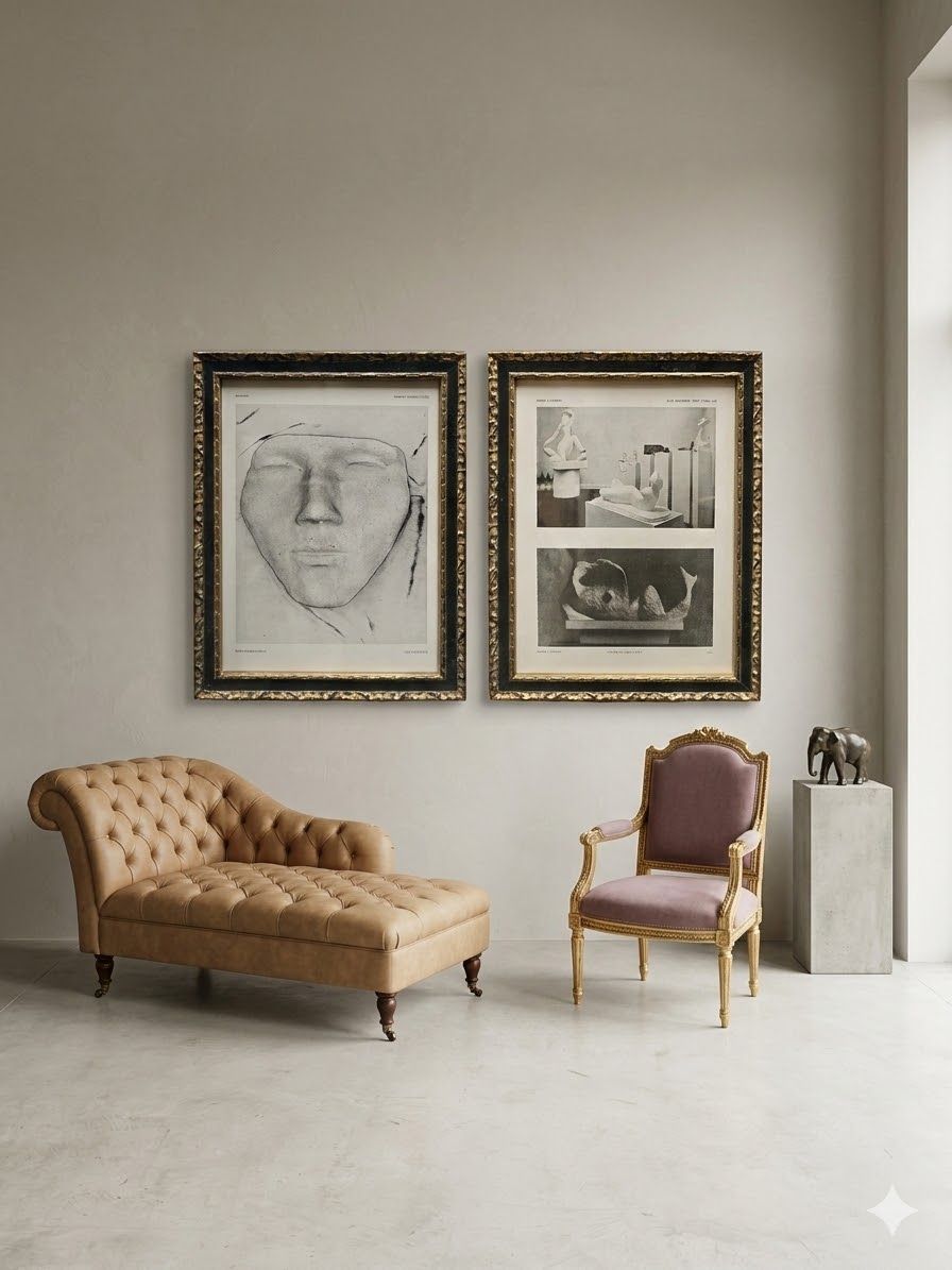 Lot 960: * A set of two glazed and framed prints features notable mid-century artistic works