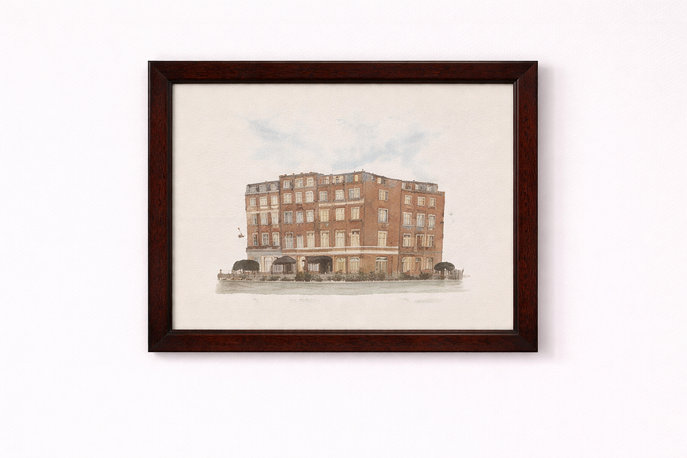 Lot 965: * Watercolour The Chesterfield Signed And Dated Framed 47 X 43cm