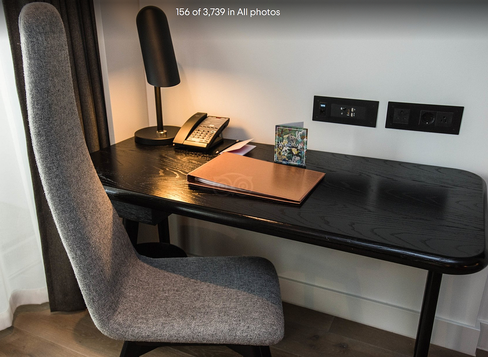 Lot 1172: * Desk The bespoke desk for Sea Containers London