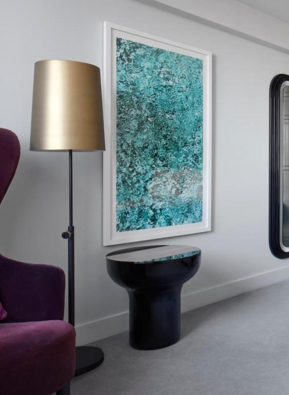 Lot 1211: * Chelsom 22/11204/FS2 floor lamp is a distinctive piece of functional art