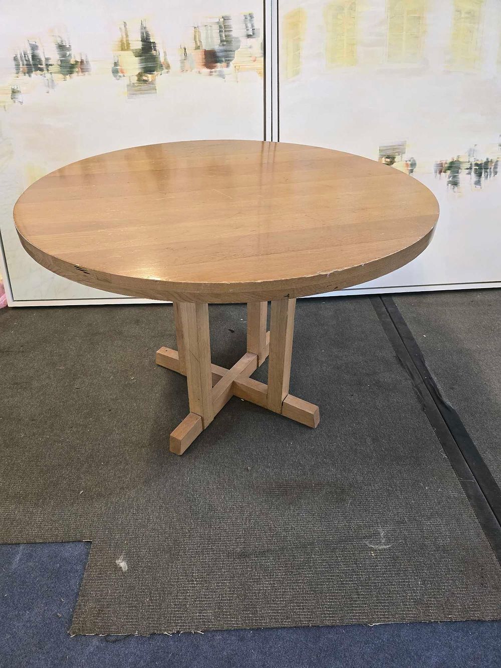 Lot 1249: * 2 x circular dining table originally commissioned for Nobu Hotel Shoreditch