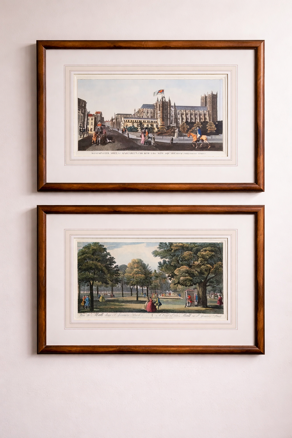 Lot 1300: * 2 x framed prints Westminster Abbey, St