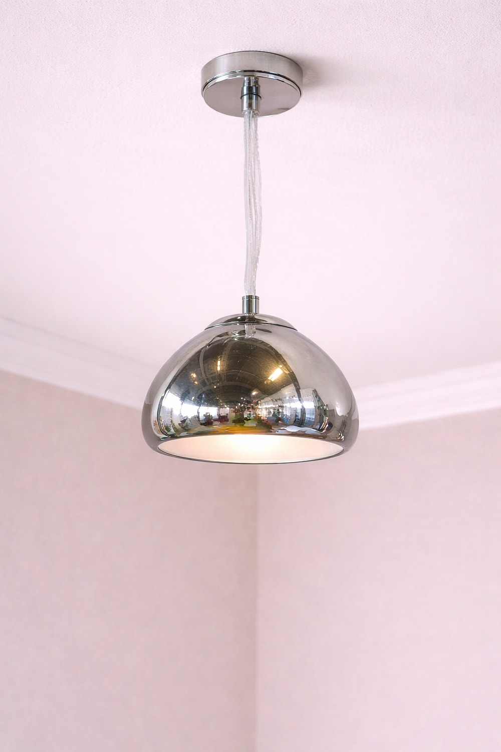 Lot 145: * I-Lite Void-Inspired Silver Pendant Lamp