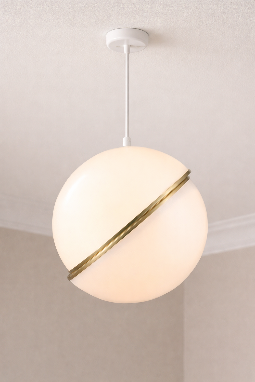 Lot 168: * I-Lite Crescent-Inspired Gold and Opal Pendant