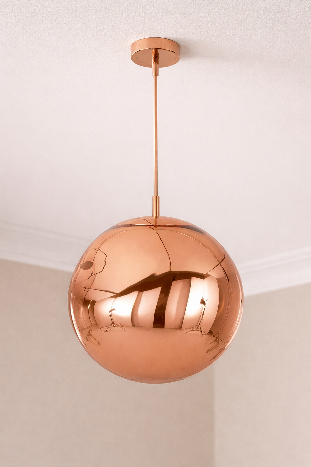 Lot 169: * I-Lite Melt-Inspired Copper Pendant Lamp