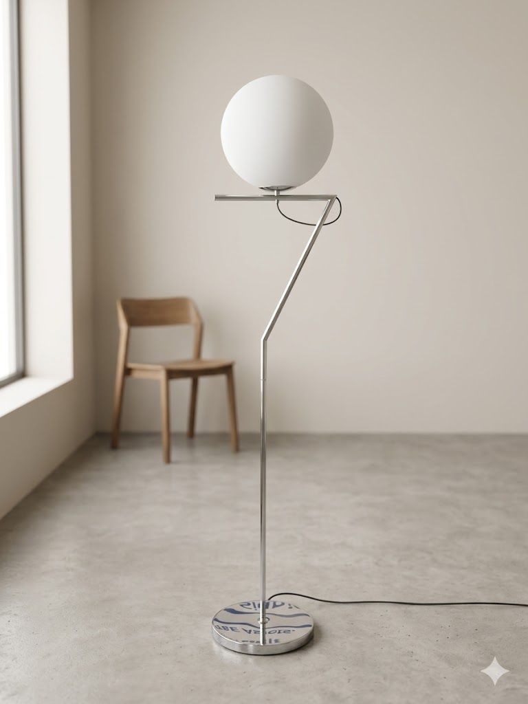 Lot 186b: * I-Lite IC-Inspired Silver Floor Lamp