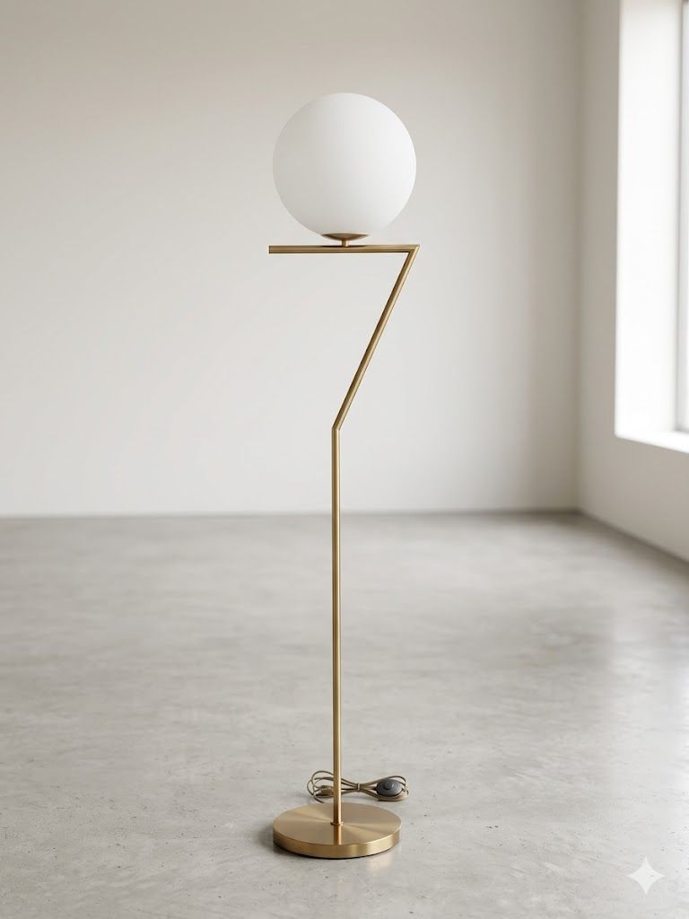 Lot 187a: * I-Lite IC-Inspired Gold Floor Lamp