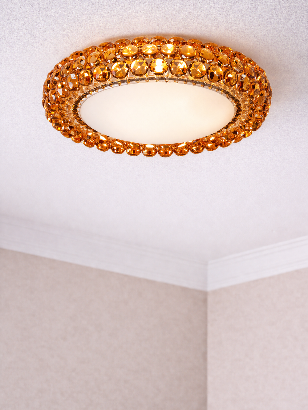 Lot 193: * I-Lite Caboche-Inspired Amber Jewel Pendant