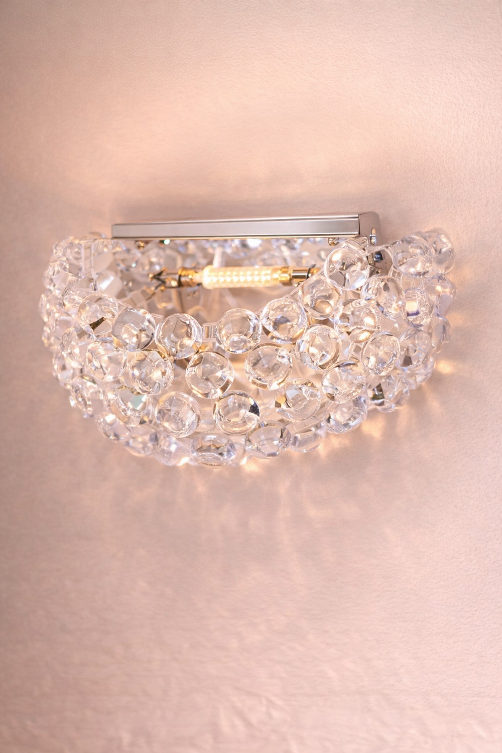 Lot 194: * I-Lite Caboche-Inspired Clear Jewel Wall Sconce
