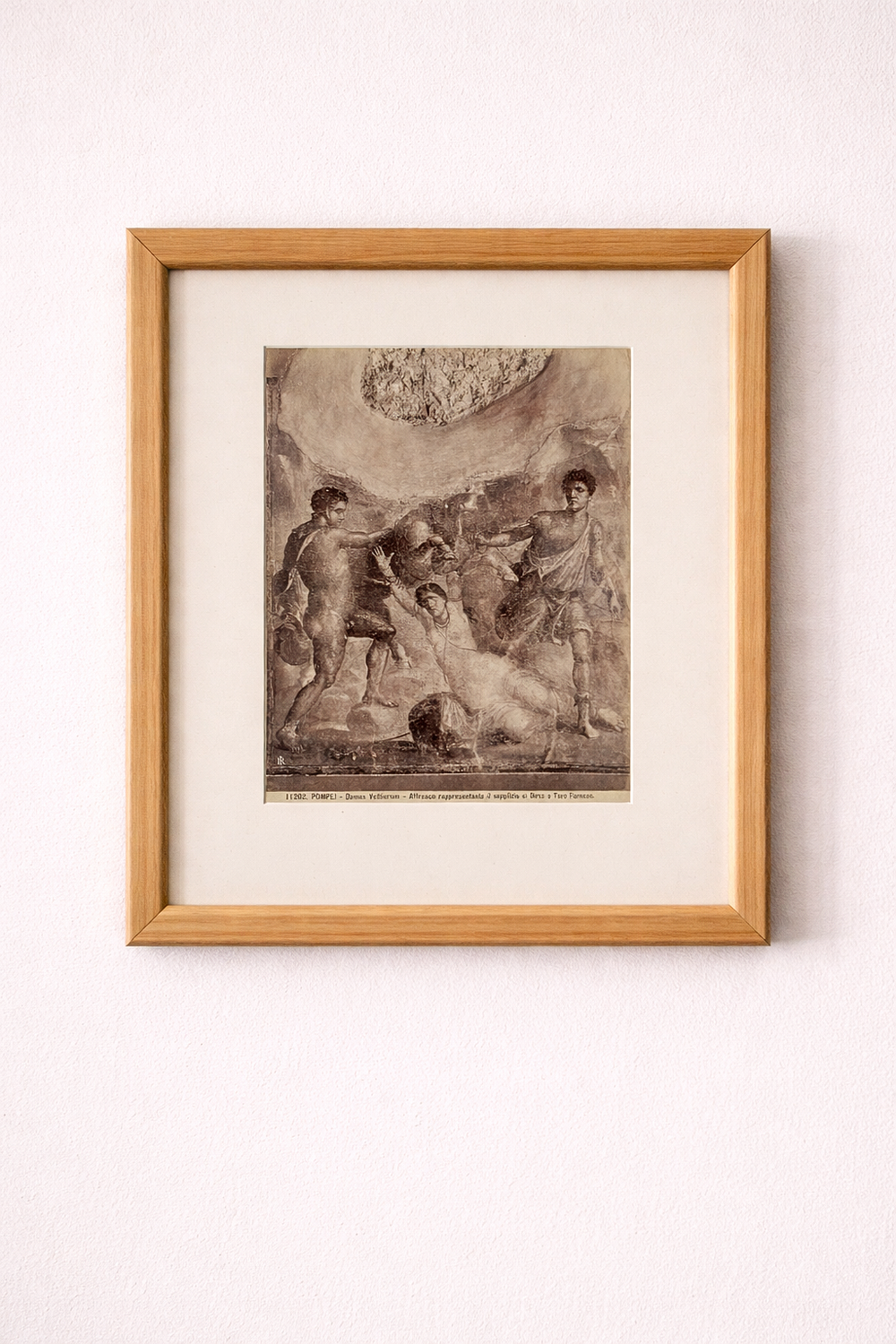 Lot 262: * A framed monochrome print depicting the 'Punishment of Dirce'