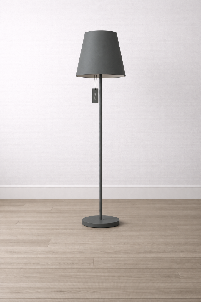Lot 311: * Halo Grey Floor Lamp