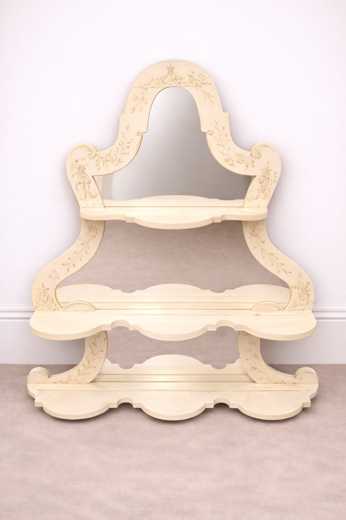 Lot 347: * Visconti Mirrored Wall-Mount Etagere by Patina Interiors Srl (RC22834) Patina Interiors Srl