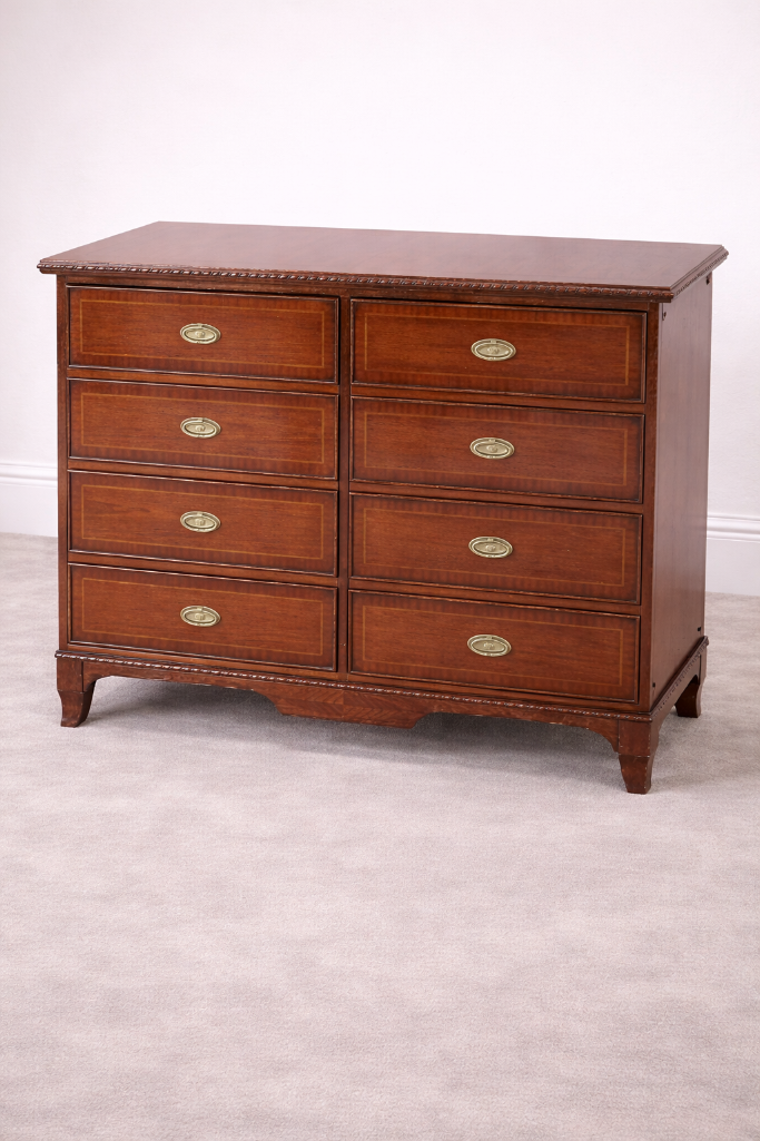 Lot 367: * Francesco Molon Georgian Style Mahogany Cabinet (Savoy Hotel Commission) Francesco Molon