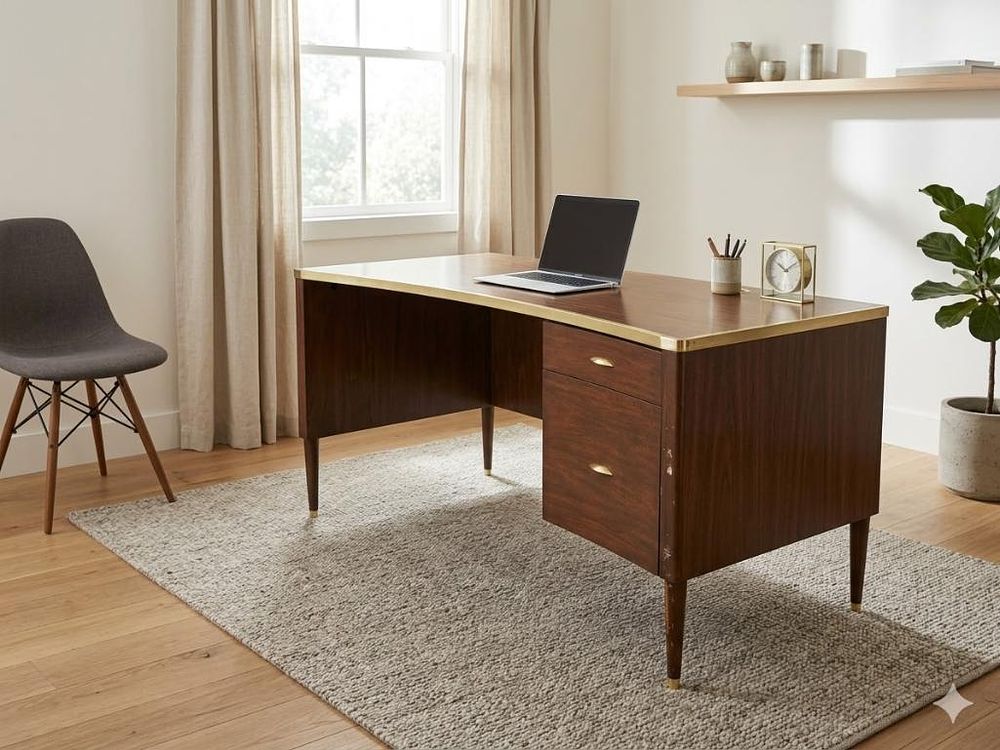 Lot 486: * Julian Chichester 150cm Mahogany Concave Desk