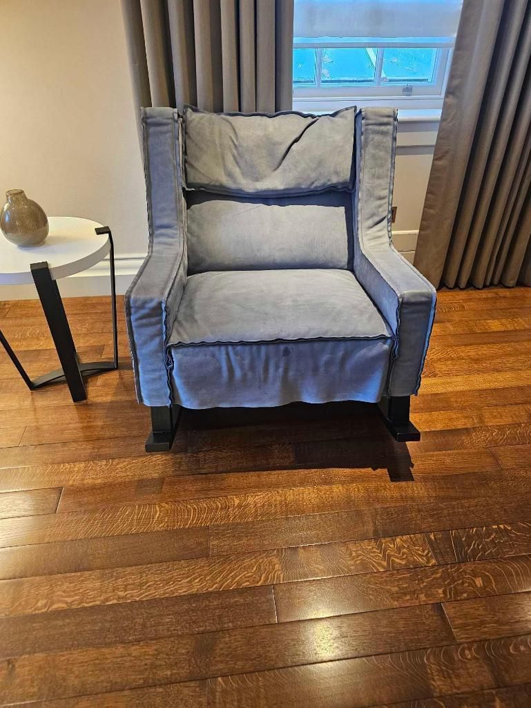 Lot 534: * Baxter "Housse" Rocking Armchair