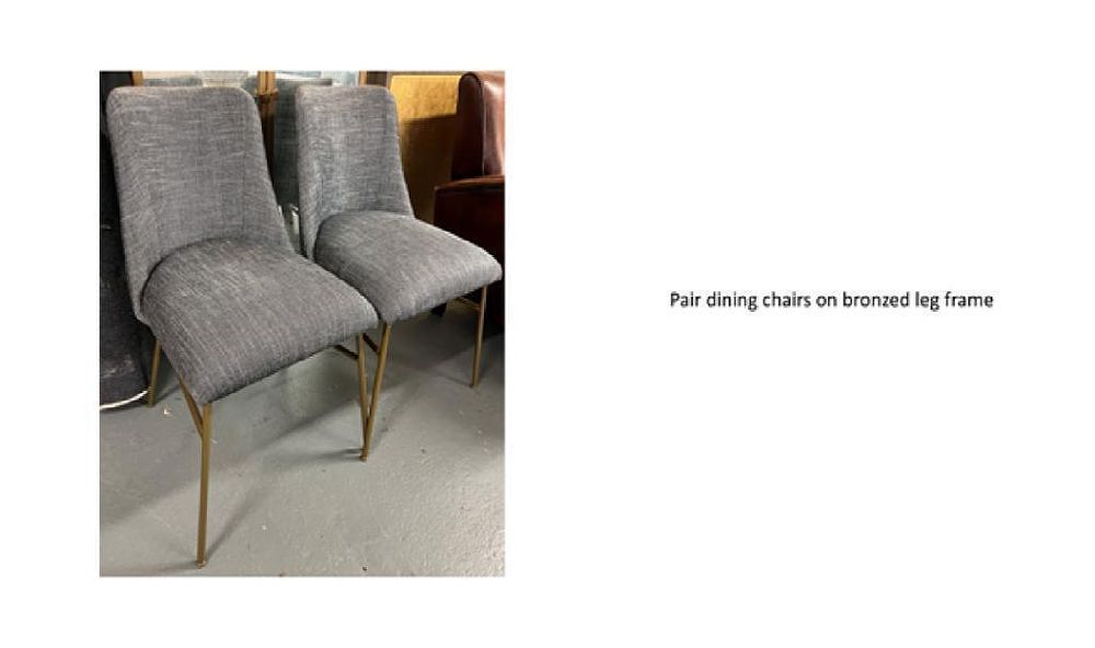 Lot 541: * Pair of Upholstered Dining Chairs