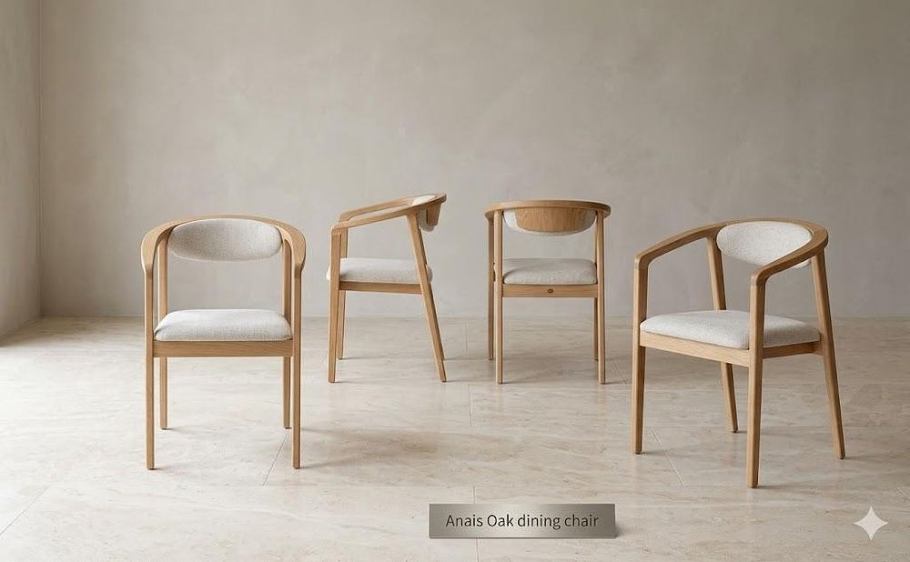 Lot 586: * Set of 4 Anais Dining Chairs