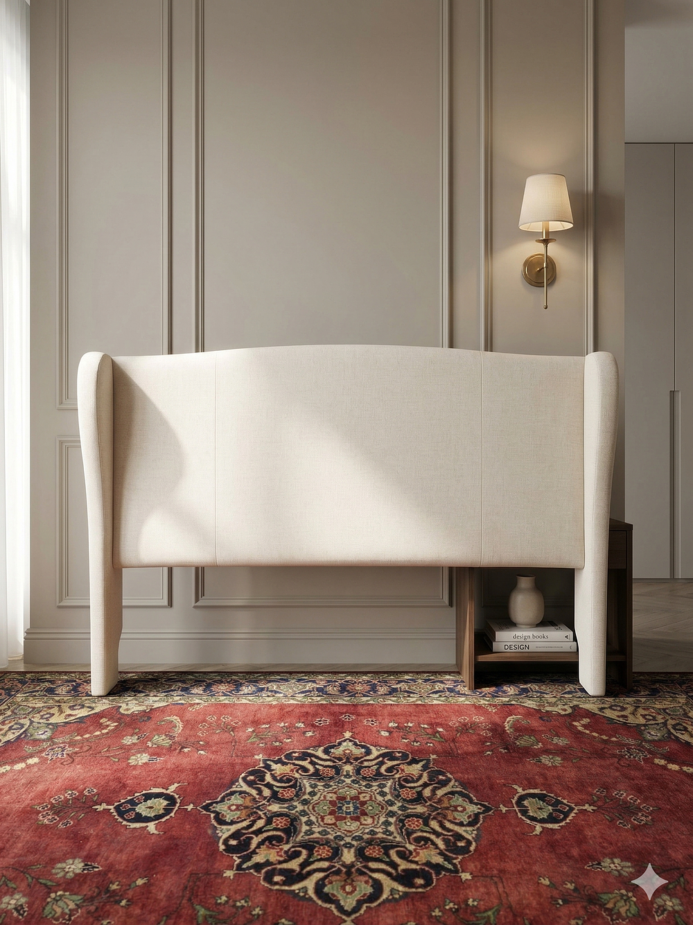 Lot 596: * Decca Contemporary Wingback Headboard