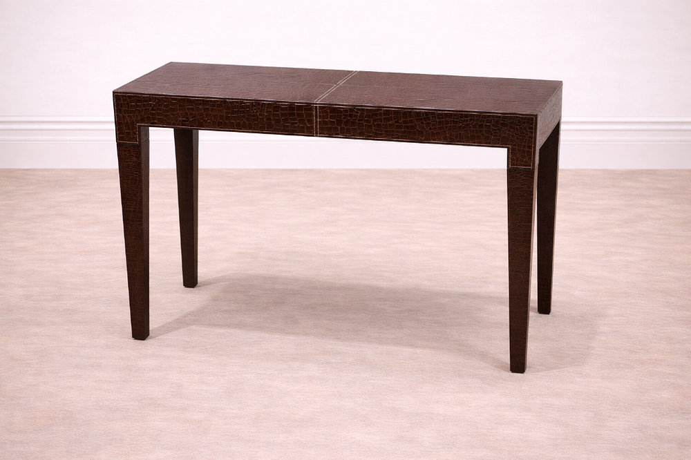 Lot 669: * Serge De Troyer Style Faux Crocodile Console Table