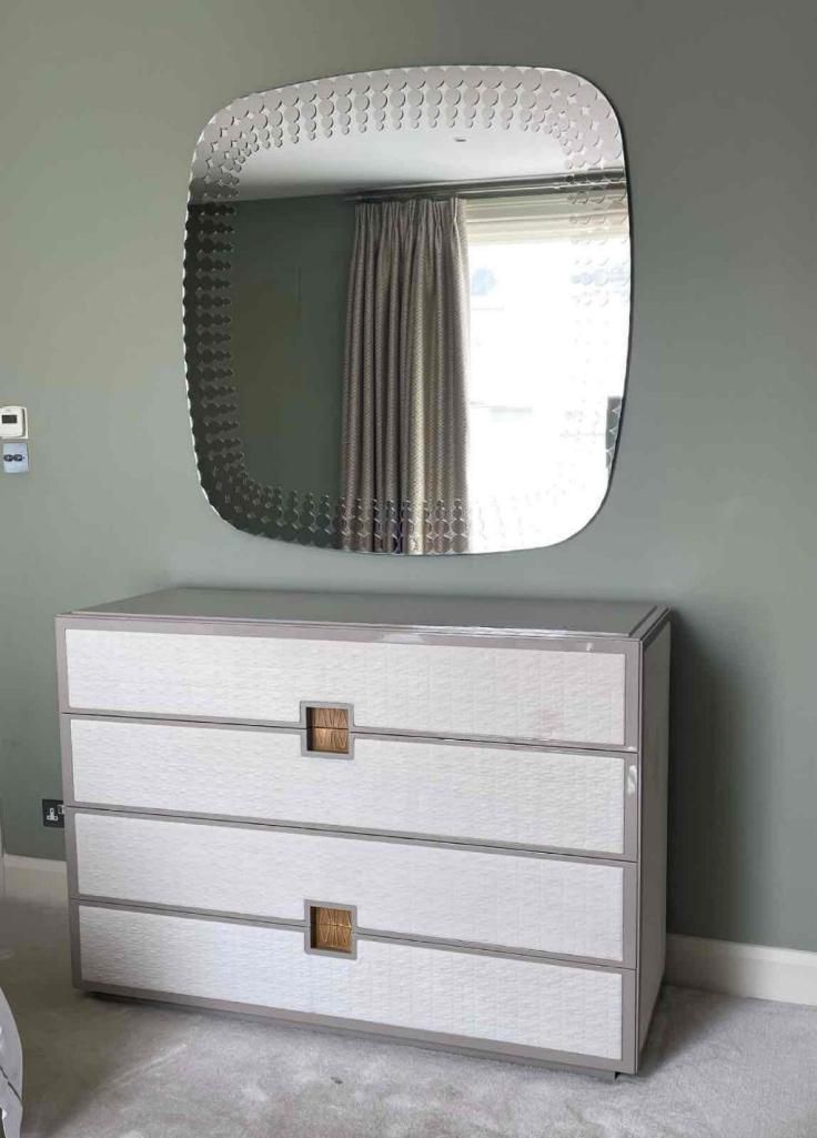 Lot 168: Bastianelli oak four-drawer chest by Yves Cassettiera