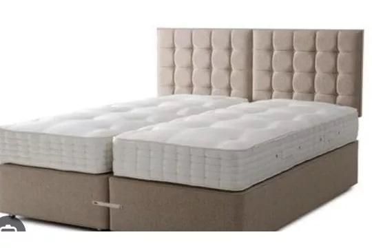 Lot 245: Hypnos Holborn Zip and Link Mattress (100 x 200cm x 2)