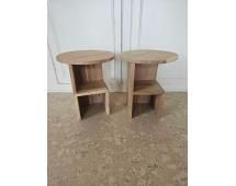 Lot 349: A pair of contemporary nightstands or accent tables
